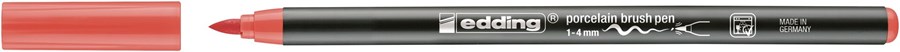 edding 4200 Porzellanpinselstift korallenrot, Pinselspitze 1-4 mm (Art.-Nr.: 4-4200245)