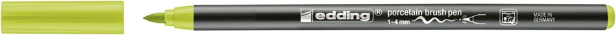 edding 4200 Porzellanpinselstift gelbgrün, Pinselspitze 1-4 mm (Art.-Nr.: 4-4200550)