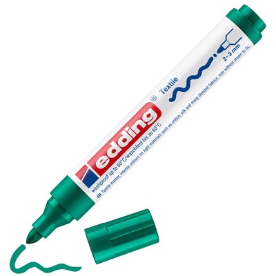 edding 4500 Textilmarker grün, Rundspitze 2-3 mm (Art.-Nr.: 4-4500004)