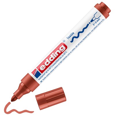 edding 4500 Textilmarker braun, Rundspitze 2-3 mm (Art.-Nr.: 4-4500007)