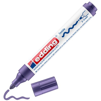 edding 4500 Textilmarker violett, Rundspitze 2-3 mm (Art.-Nr.: 4-4500008)