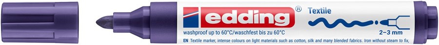 edding 4500 Textilmarker violett, Rundspitze 2-3 mm (Art.-Nr.: 4-4500008)