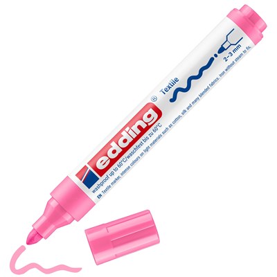 edding 4500 Textilmarker rosa, Rundspitze 2-3 mm (Art.-Nr.: 4-4500009)