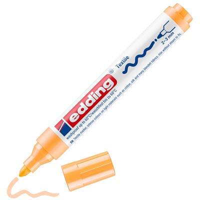 edding 4500 Textilmarker hellorange, Rundspitze 2-3 mm (Art.-Nr.: 4-4500016)