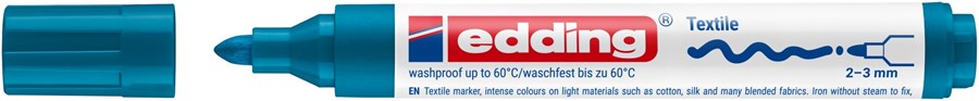 edding 4500 Textilmarker orientblau, Rundspitze 2-3 mm (Art.-Nr.: 4-4500033)