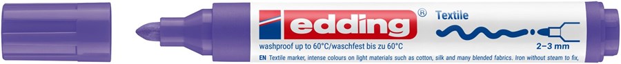 edding 4500 Textilmarker neonviolett, Rundspitze 2-3 mm (Art.-Nr.: 4-4500068)
