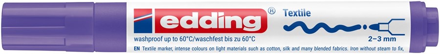 edding 4500 Textilmarker neonviolett, Rundspitze 2-3 mm (Art.-Nr.: 4-4500068)