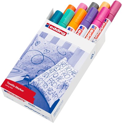 edding 4500 Textilmarker 10er Set trend sortiert, Rundspitze 2-3 mm (Art.-Nr.: 4-4500099)