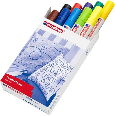 edding 4500 Textilmarker 10er Set basic sortiert, Rundspitze 2-3 mm (Art.-Nr.: 4-4500999)