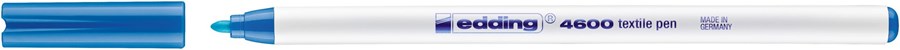 edding 4600 Textilstift hellblau, Rundspitze 1 mm (Art.-Nr.: 4-4600010)