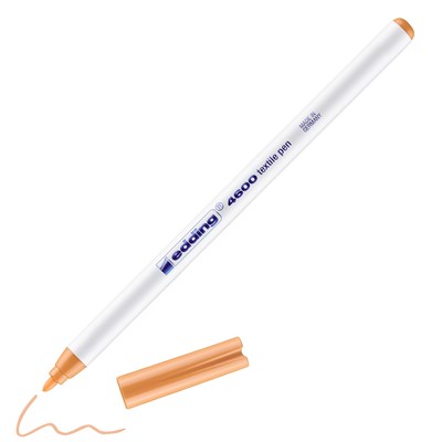 edding 4600 Textilstift hellorange, Rundspitze 1 mm (Art.-Nr.: 4-4600016)