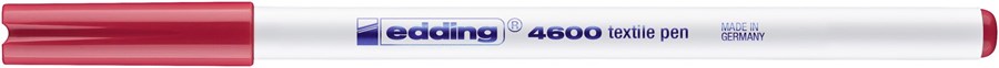 edding 4600 Textilstift karminrot, Rundspitze 1 mm (Art.-Nr.: 4-4600019)