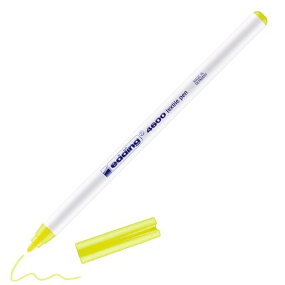 edding 4600 Textilstift neongelb, Rundspitze 1 mm (Art.-Nr.: 4-4600065)