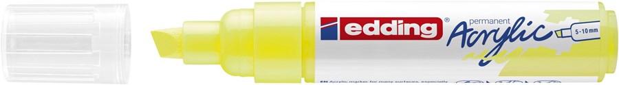edding 5000 Acrylmarker breit neongelb, Keilspitze 5-10 mm (Art.-Nr.: 4-5000065)