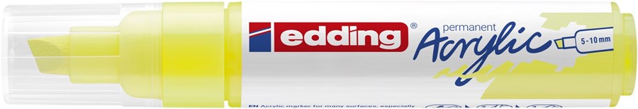 edding 5000 Acrylmarker breit neongelb, Keilspitze 5-10 mm (Art.-Nr.: 4-5000065)