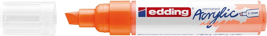 edding 5000 Acrylmarker breit neonorange, Keilspitze 5-10 mm (Art.-Nr.: 4-5000066)