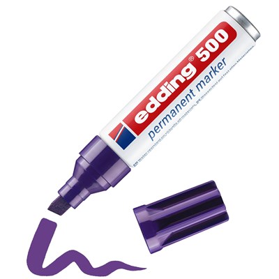 edding 500 Permanentmarker violett, Keilspitze 2-7 mm (Art.-Nr.: 4-500008)