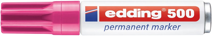 edding 500 Permanentmarker rosa, Keilspitze 2-7 mm (Art.-Nr.: 4-500009)