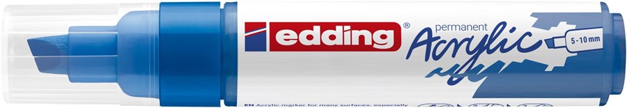edding 5000 Acrylmarker breit enzianblau, Keilspitze 5-10 mm (Art.-Nr.: 4-5000903)