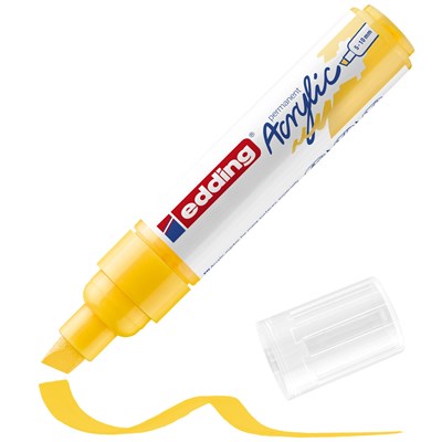 edding 5000 Acrylmarker breit verkehrsgelb, Keilspitze 5-10 mm (Art.-Nr.: 4-5000905)
