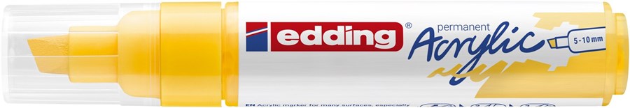 edding 5000 Acrylmarker breit verkehrsgelb, Keilspitze 5-10 mm (Art.-Nr.: 4-5000905)