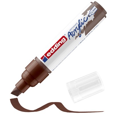 edding 5000 Acrylmarker breit schokoladenbraun, Keilspitze 5-10 mm (Art.-Nr.: 4-5000907)