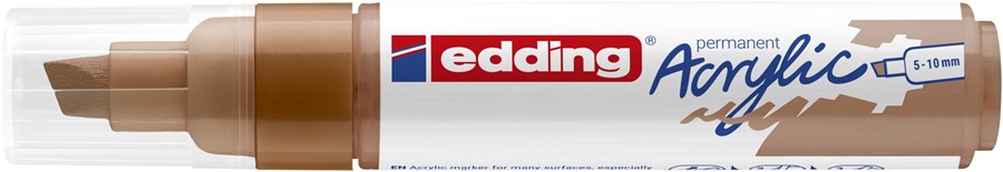 edding 5000 Acrylmarker breit haselnuss, Keilspitze 5-10 mm (Art.-Nr.: 4-5000919)