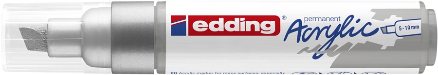 edding 5000 Acrylmarker breit silber, Keilspitze 5-10 mm (Art.-Nr.: 4-5000923)