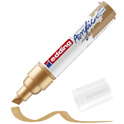 edding 5000 Acrylmarker breit reichgold, Keilspitze 5-10 mm (Art.-Nr.: 4-5000924)