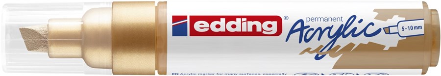 edding 5000 Acrylmarker breit reichgold, Keilspitze 5-10 mm (Art.-Nr.: 4-5000924)