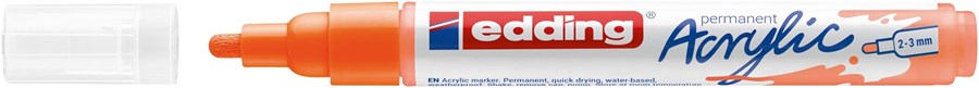 edding 5100 Acrylmarker medium neonorange, Rundspitze 2-3 mm (Art.-Nr.: 4-5100066)