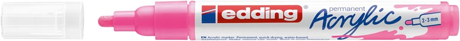 edding 5100 Acrylmarker medium neonpink, Rundspitze 2-3 mm (Art.-Nr.: 4-5100069)