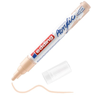 edding 5100 Acrylmarker medium warmbeige, Rundspitze 2-3 mm (Art.-Nr.: 4-5100255)