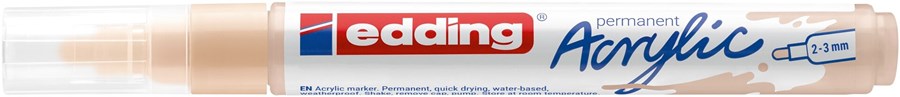 edding 5100 Acrylmarker medium warmbeige, Rundspitze 2-3 mm (Art.-Nr.: 4-5100255)