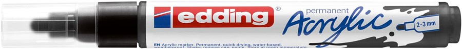edding 5100 Acrylmarker medium schwarz, Rundspitze 2-3 mm (Art.-Nr.: 4-5100901)