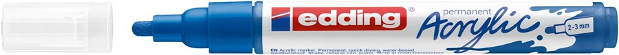 edding 5100 Acrylmarker medium enzianblau, Rundspitze 2-3 mm (Art.-Nr.: 4-5100903)