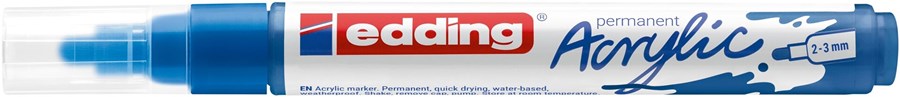 edding 5100 Acrylmarker medium enzianblau, Rundspitze 2-3 mm (Art.-Nr.: 4-5100903)