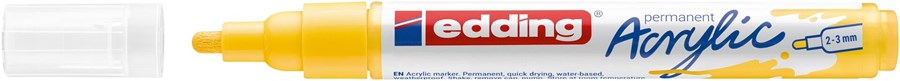 edding 5100 Acrylmarker medium verkehrsgelb, Rundspitze 2-3 mm (Art.-Nr.: 4-5100905)
