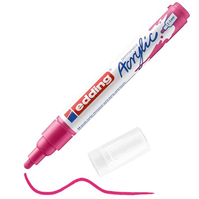edding 5100 Acrylmarker medium telemagenta, Rundspitze 2-3 mm (Art.-Nr.: 4-5100909)