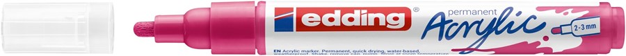 edding 5100 Acrylmarker medium telemagenta, Rundspitze 2-3 mm (Art.-Nr.: 4-5100909)