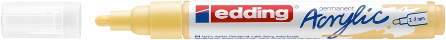 edding 5100 Acrylmarker medium pastellgelb, Rundspitze 2-3 mm (Art.-Nr.: 4-5100915)