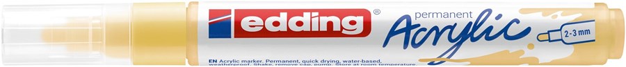 edding 5100 Acrylmarker medium pastellgelb, Rundspitze 2-3 mm (Art.-Nr.: 4-5100915)