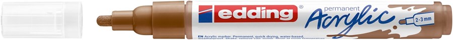 edding 5100 Acrylmarker medium haselnuss, Rundspitze 2-3 mm (Art.-Nr.: 4-5100919)