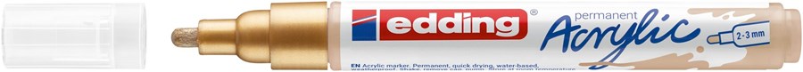 edding 5100 Acrylmarker medium reichgold, Rundspitze 2-3 mm (Art.-Nr.: 4-5100924)