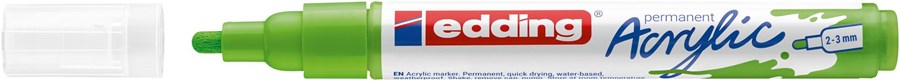 edding 5100 Acrylmarker medium gelbgrün, Rundspitze 2-3 mm (Art.-Nr.: 4-5100927)