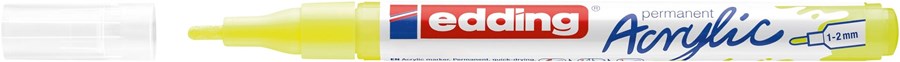 edding 5300 Acrylmarker fein neongelb, Rundspitze 1-2 mm (Art.-Nr.: 4-5300065)