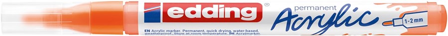 edding 5300 Acrylmarker fein neonorange, Rundspitze 1-2 mm (Art.-Nr.: 4-5300066)