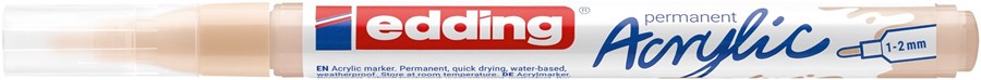 edding 5300 Acrylmarker fein warmbeige, Rundspitze 1-2 mm (Art.-Nr.: 4-5300255)