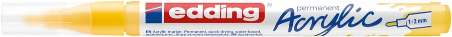 edding 5300 Acrylmarker fein verkehrsgelb, Rundspitze 1-2 mm (Art.-Nr.: 4-5300905)