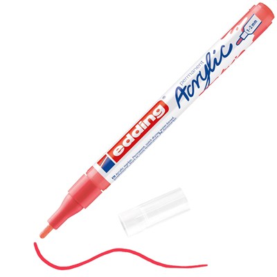 edding 5300 Acrylmarker fein koralle matt, Rundspitze 1-2 mm (Art.-Nr.: 4-5300913)